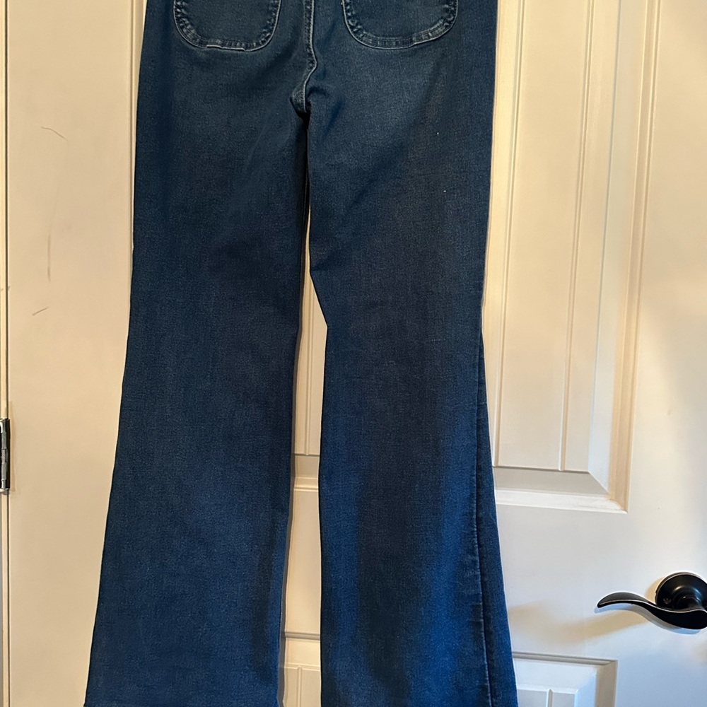 Old Navy Blue Flare Wide Leg Jeans